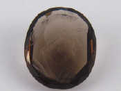 Appraisal: An unmounted smokey quartz intaglio approx x mm VAT will