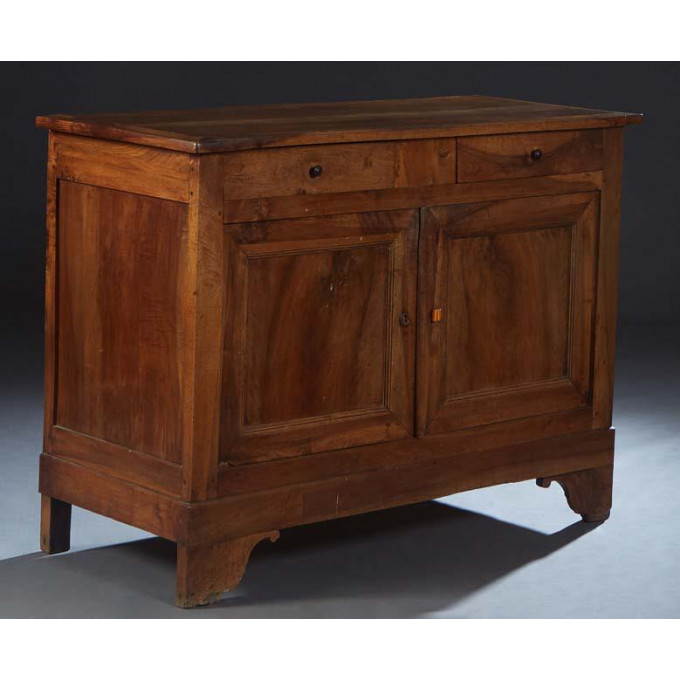 Appraisal: French Provincial Louis Philippe Carved Walnut Sideboard th c the