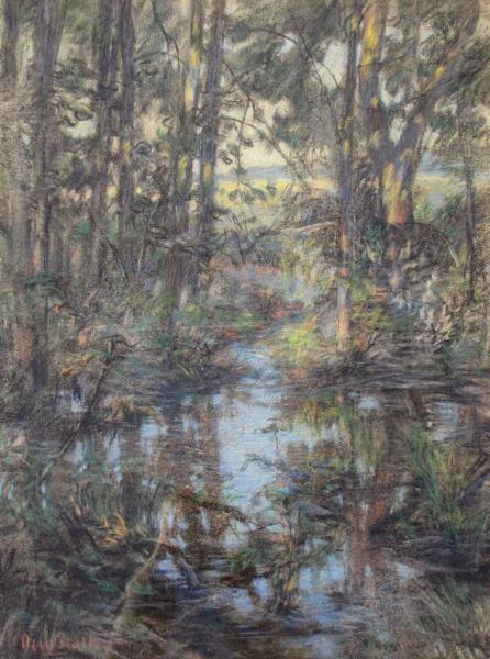 Appraisal: Otto Stark IN - x pastel signed lower left landscape