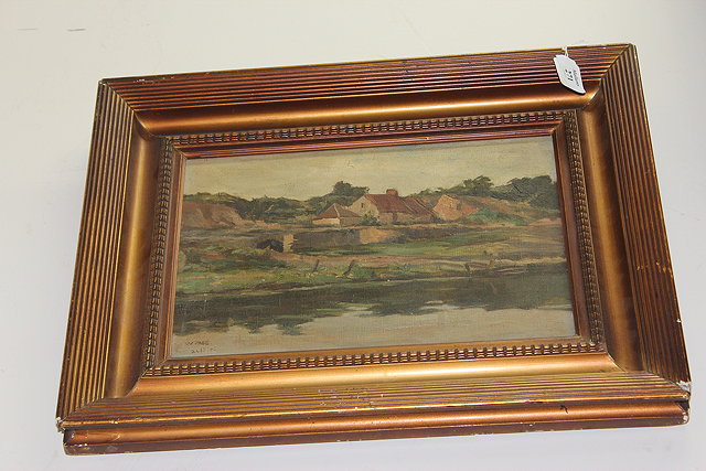 Appraisal: MISS W PAGE 'River Avon Near Harham' signed and dated