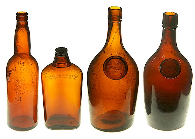 Appraisal: Box Lot of Bottles Exclusive on Bidsquare Cincinatti Brewery Amber