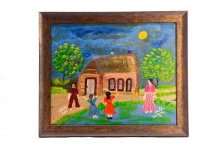 Appraisal: Annie Welborn Outsider Art Painting Signed Annie Welborn American Georgia