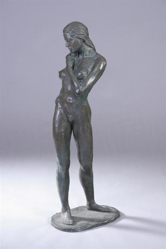 Appraisal: J A FINELLI th Century Large Standing Female Nude With