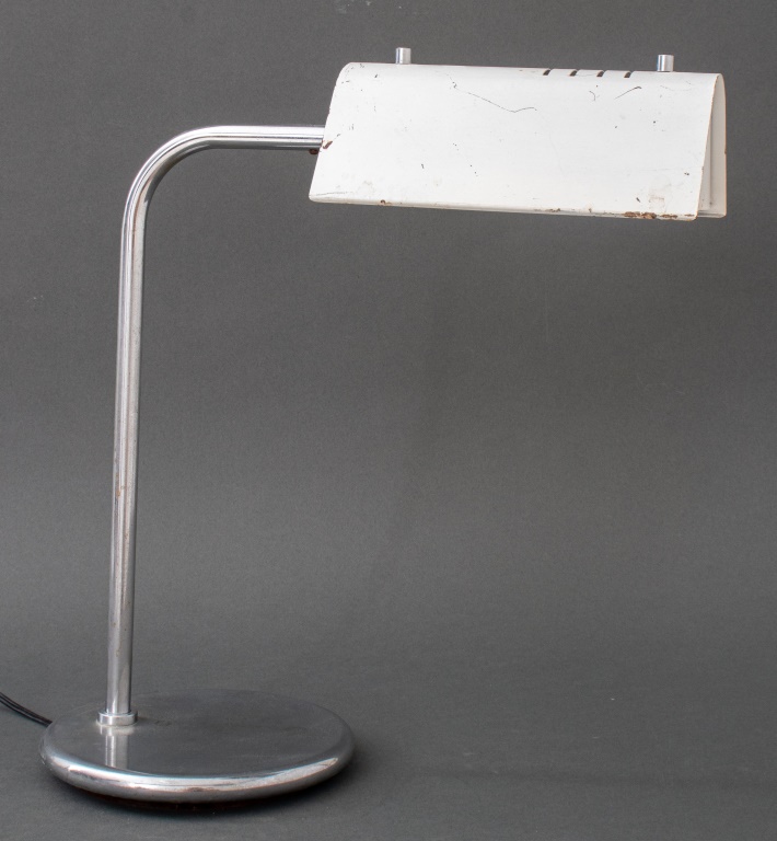 Appraisal: MID CENTURY INDUSTRIAL LEVINGTON METAL DESK LAMP Mid Century industrial