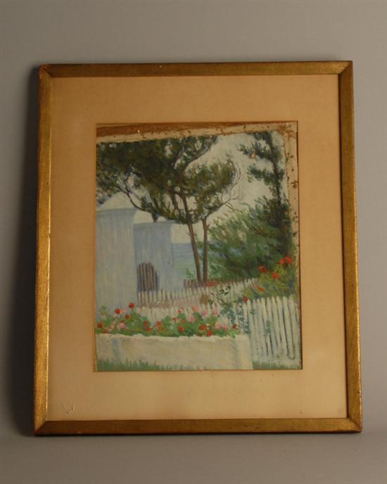 Appraisal: Unknown L th E th C Landscape with Fence by