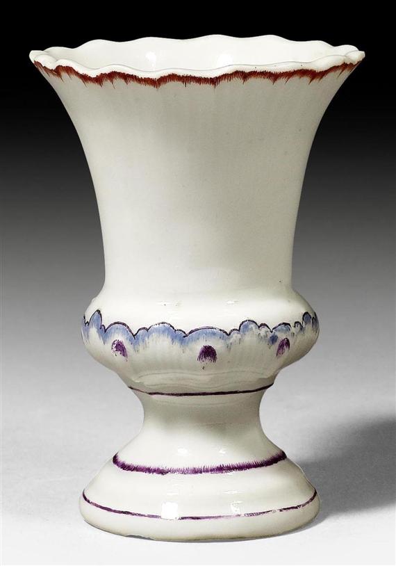 Appraisal: MINIATURE VASE ZURICH CIRCA Underglaze blue mark Z H cm