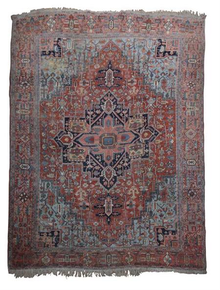 Appraisal: A Heriz carpet late th early th century the brick