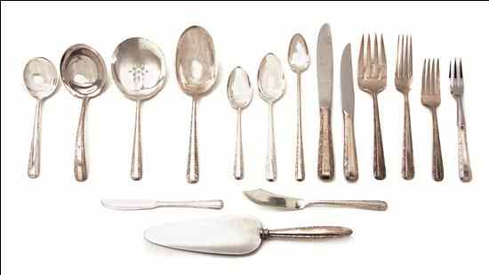 Appraisal: An American Sterling Silver Partial Flatware Service Towle in the