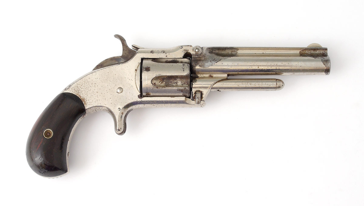 Appraisal: SMITH WESSON MODEL ND ISSUE REVOLVER caliber nickel finish pistol