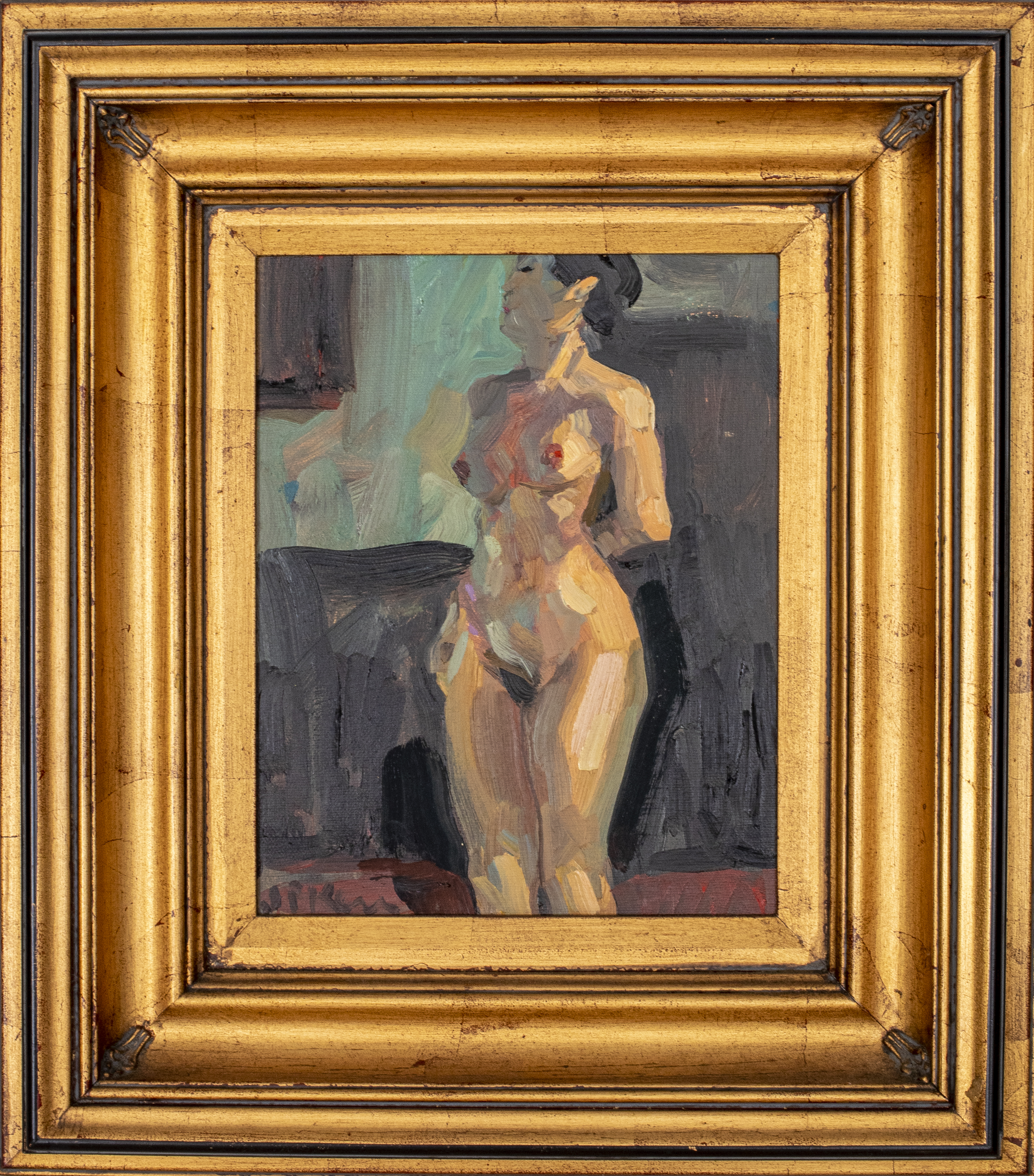 Appraisal: JAMES P KERR 'LISA G ' NUDE WOMAN OIL PAINTING