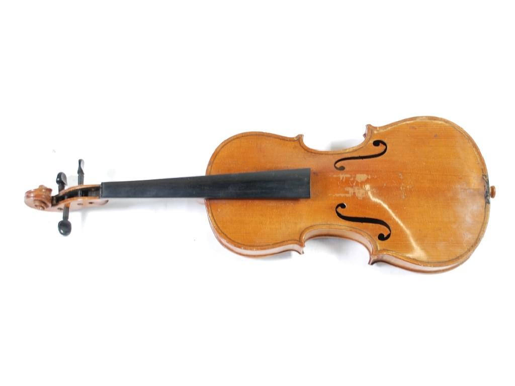 Appraisal: TWENTIETH CENTURY VIOLIN OF BLOND OVERALL COLOUR and having two