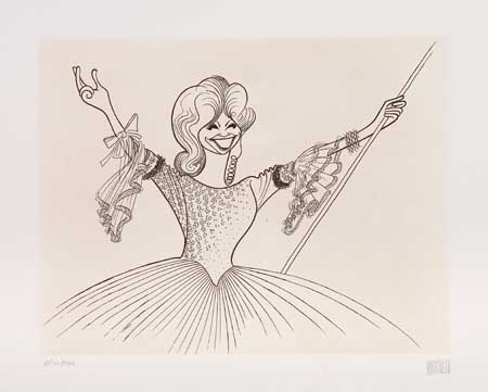 Appraisal: AL HIRSCHFELD Beverly Sills Etching x mm x inches full