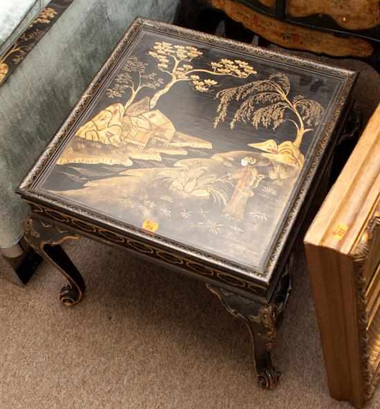 Appraisal: George II style japanned side table Provenance From Rainbow Hill