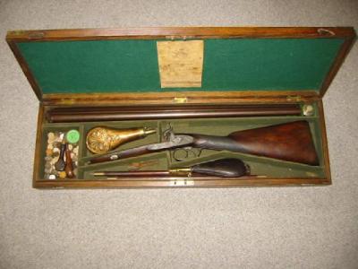 Appraisal: A PERCUSSION SHOTGUN by Westley Richards late th century with