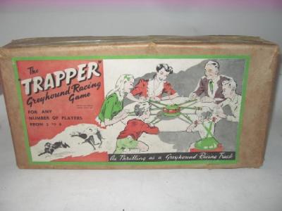 Appraisal: The Trapper Greyhound Racing Game tin plate with six individual