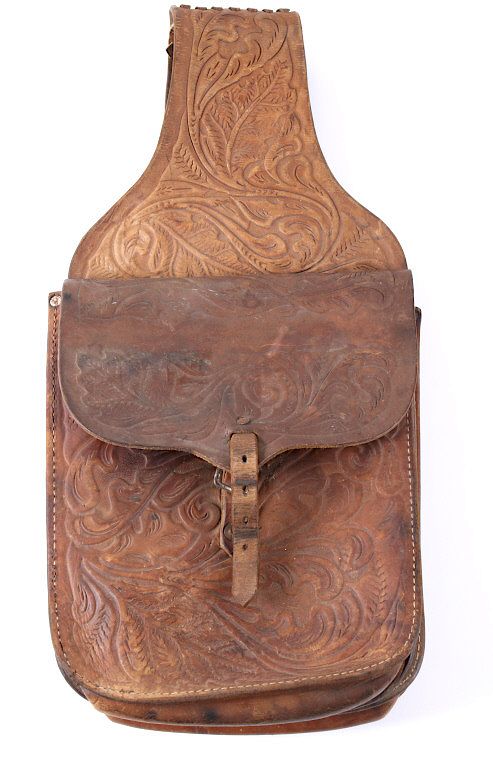 Appraisal: Western Leather Saddle Bags Featured in this lot we have