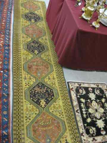 Appraisal: Ardasil Persian Handmade Runner animals flowers on a mustard field