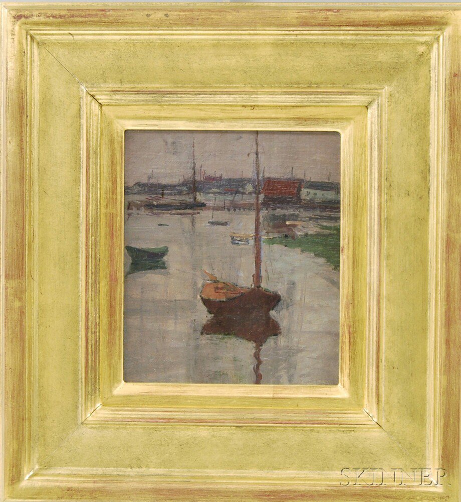 Appraisal: Manner of John Henry Twachtman American - Harbor View Possibly