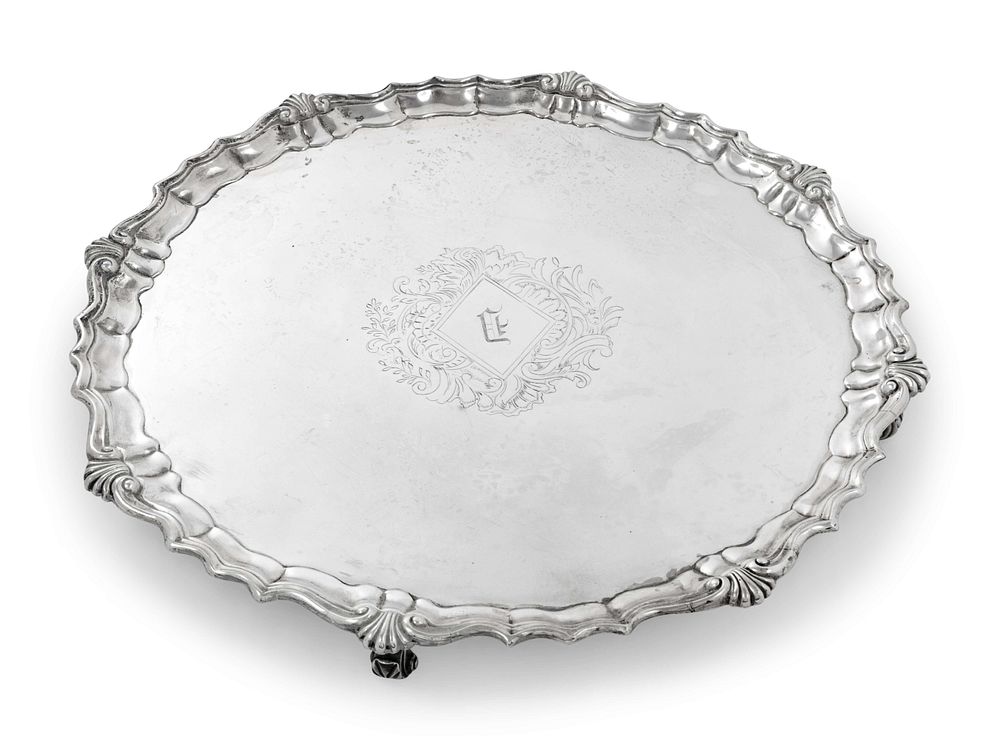 Appraisal: A George II Silver Salver A George II Silver Salver