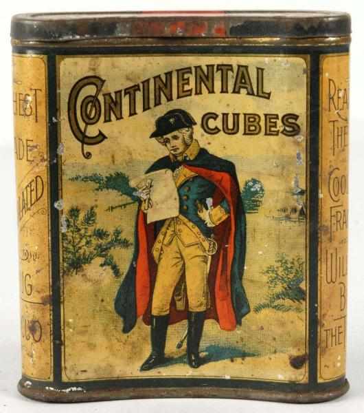 Appraisal: Continental Cubes Pocket Tobacco Tin Description Nice colors and image