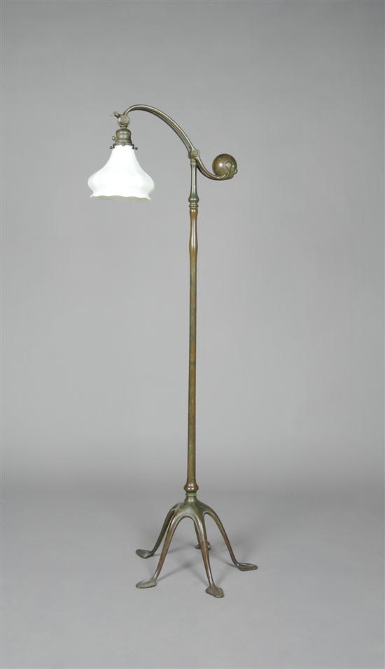 Appraisal: A Tiffany Studios Bronze Counter Balance Floor Lamp Height inches