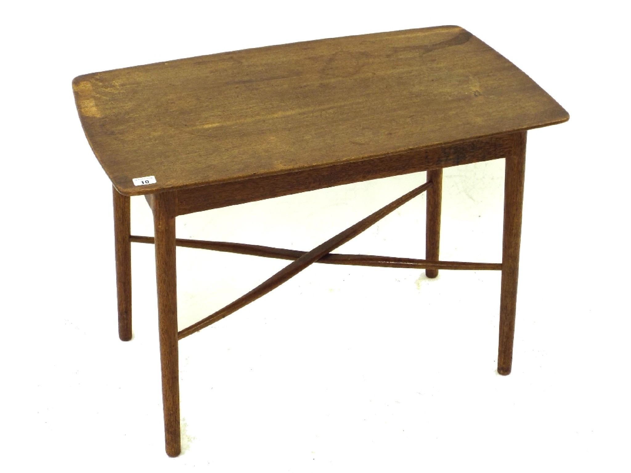 Appraisal: s teak coffee table in the manner of Heal's with