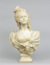 Appraisal: Carrara Marble Bust ca late th early th Century Young