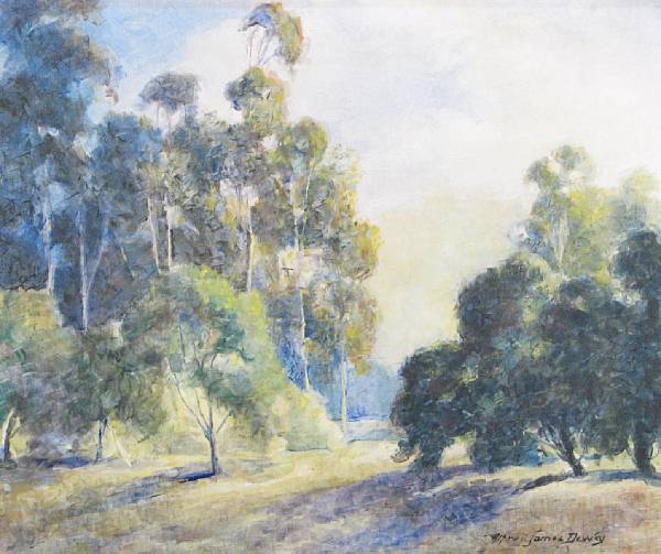 Appraisal: Alfred James Dewey American - A Landscape with Eucalyptus and