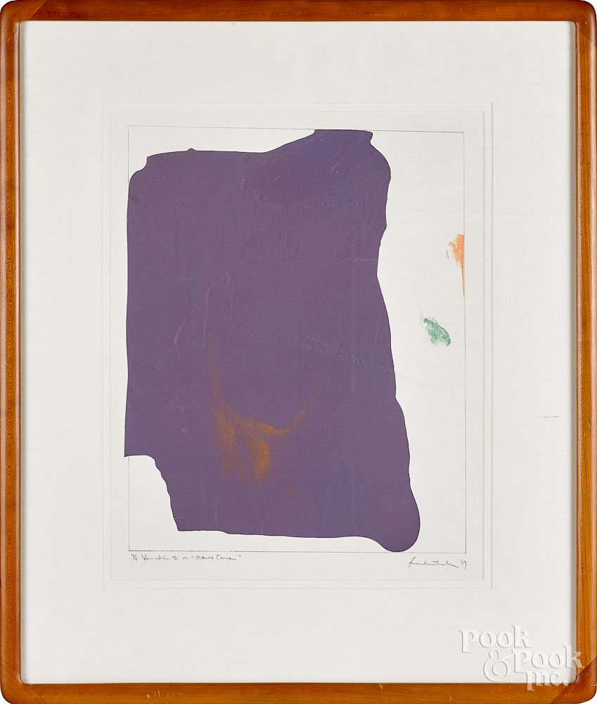 Appraisal: Helen Frankenthaler lithograph Helen Frankenthaler American - lithograph inscribed Variation