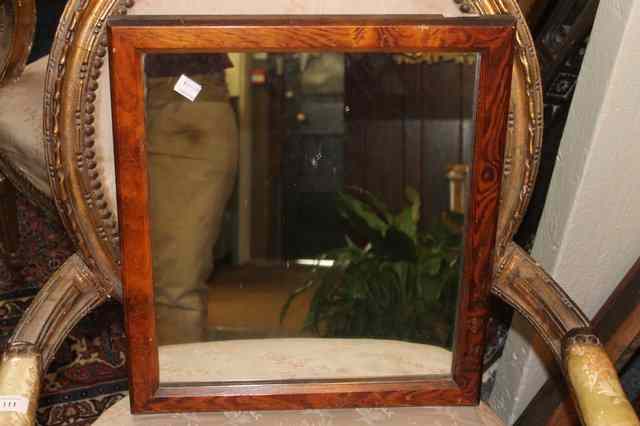 Appraisal: A VICTORIAN PITCH PINE SMALL WALL MIRROR x