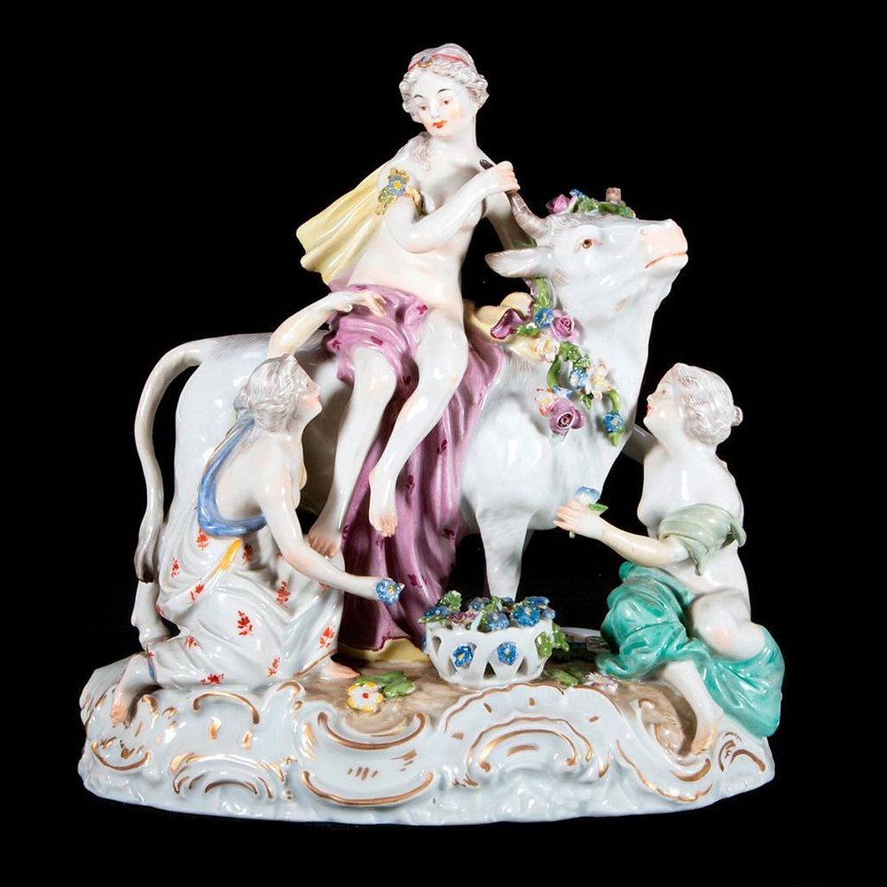 Appraisal: A Royal Vienna porcelain scene A Royal Vienna porcelain group