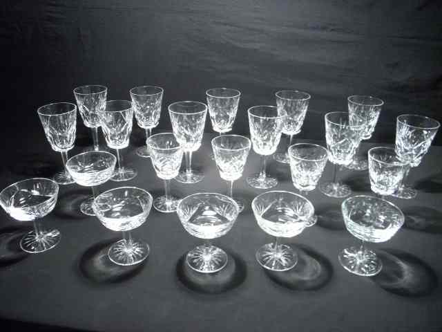 Appraisal: Waterford cut crystal stemware set Includes total pieces Eleven ''