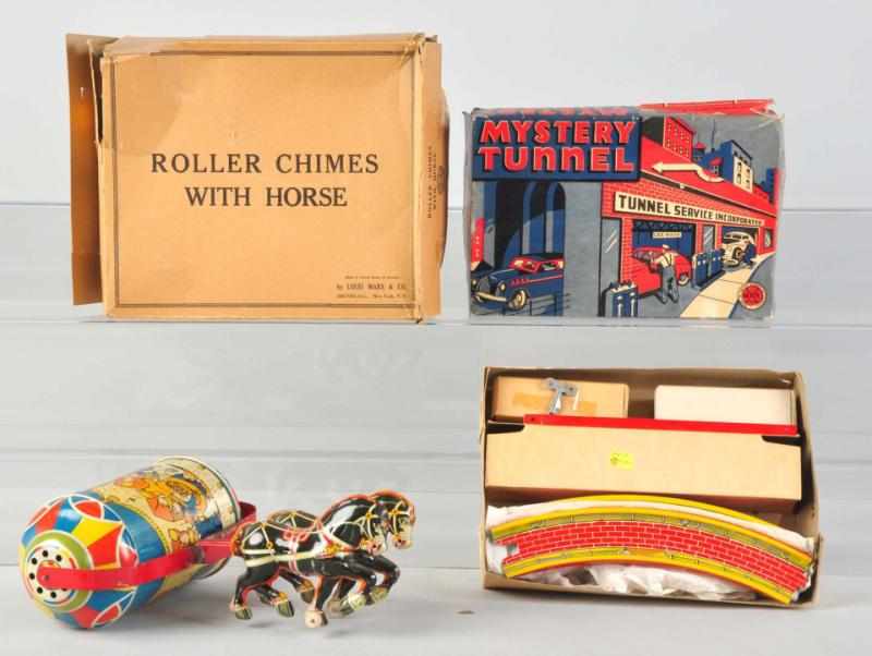 Appraisal: Lot of Tin Litho Marx Vehicle Toys American Working Includes