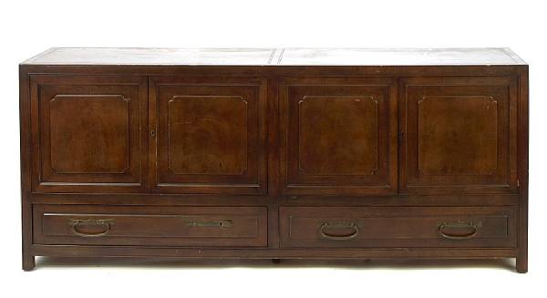 Appraisal: A Baker Asian style sideboard height in width in depth