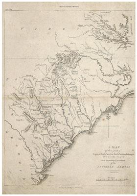 Appraisal: th century map of the Southeast quot A Map of