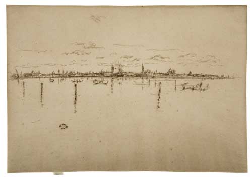 Appraisal: JAMES A M WHISTLER Little Venice Etching printed in dark