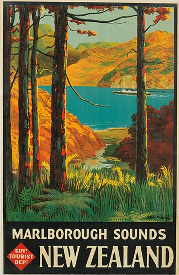 Appraisal: LEONARD CORNWALL MITCHELL - NEW ZEALAND MARLBOROUGH SOUNDS Circa x