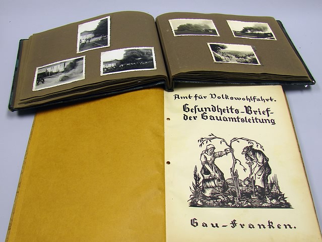 Appraisal: Lot consists of a German WWII period photo album Photographs