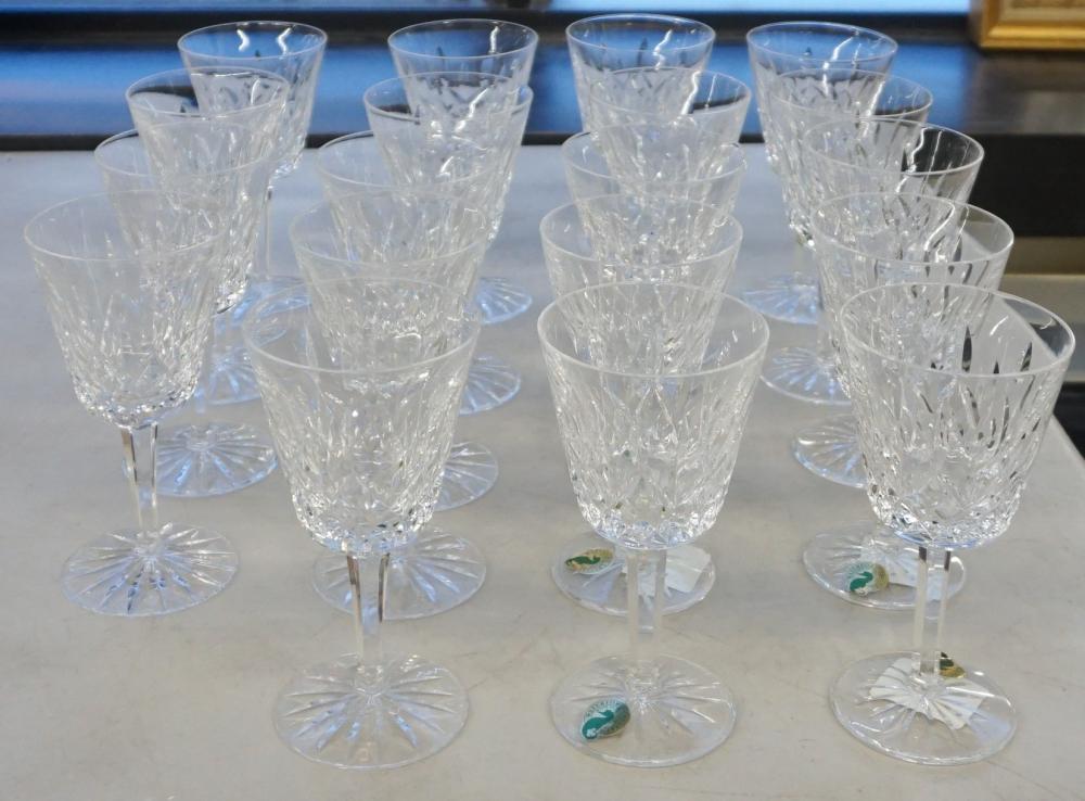 Appraisal: SET OF NINETEEN WATERFORD CRYSTAL LISMORE CLARET STEMSSet of Nineteen