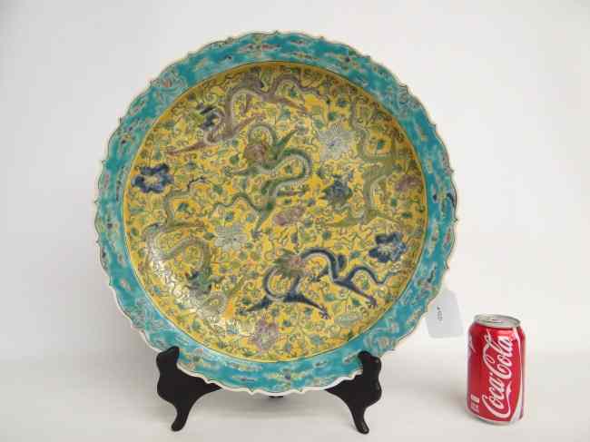 Appraisal: Asian porcelain charger '' Diameter