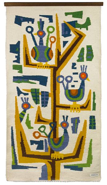 Appraisal: An Evelyn Ackerman design wool wall hanging for ERA Industries