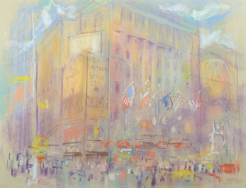 Appraisal: FOGARTY Thomas American - New York City Street Scene Pastel