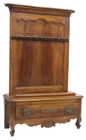 Appraisal: French Louis XV style walnut hall stand late th c