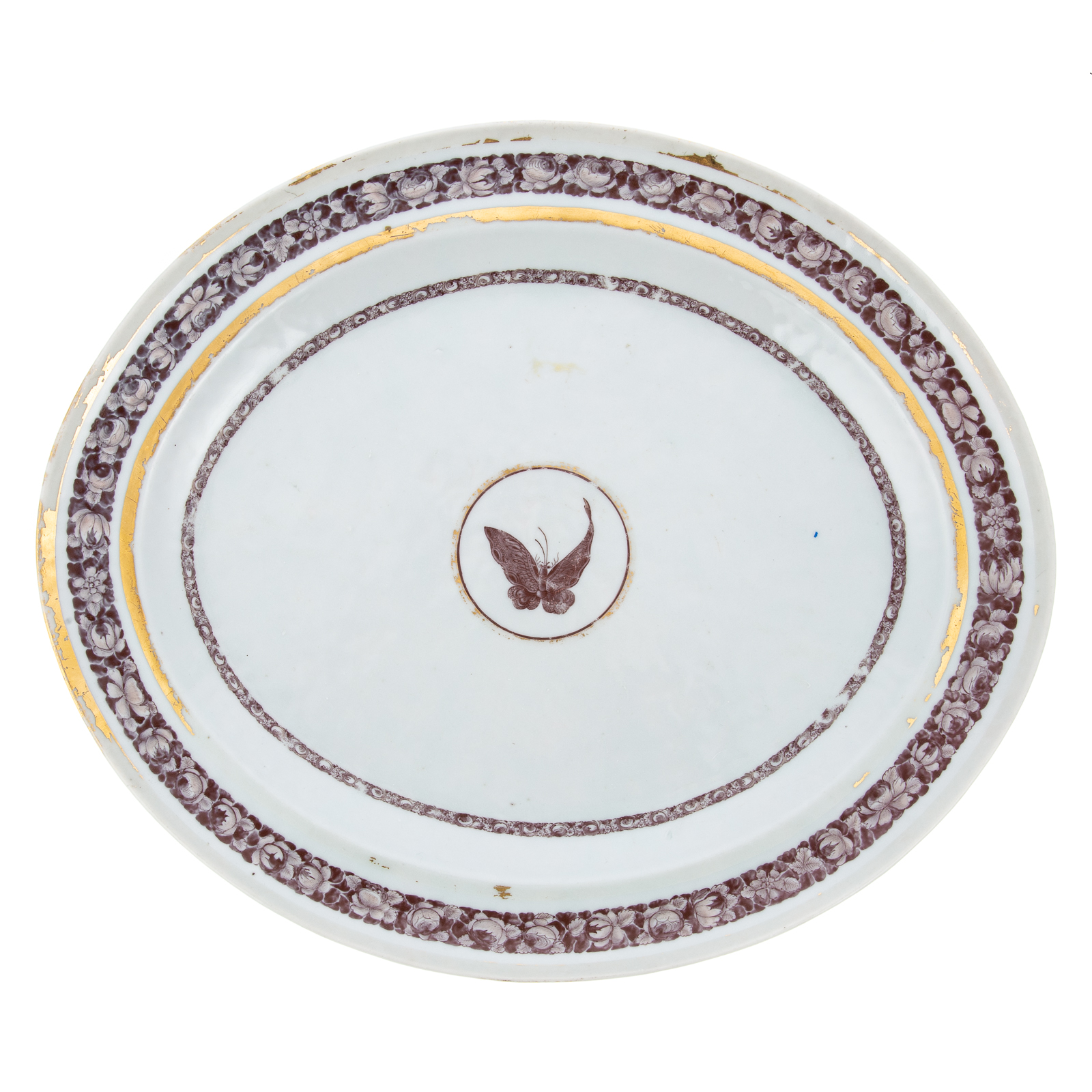 Appraisal: CHINESE EXPORT NEW YORK MARKET RENSSELAER PLATTER Jiaqing Era circa