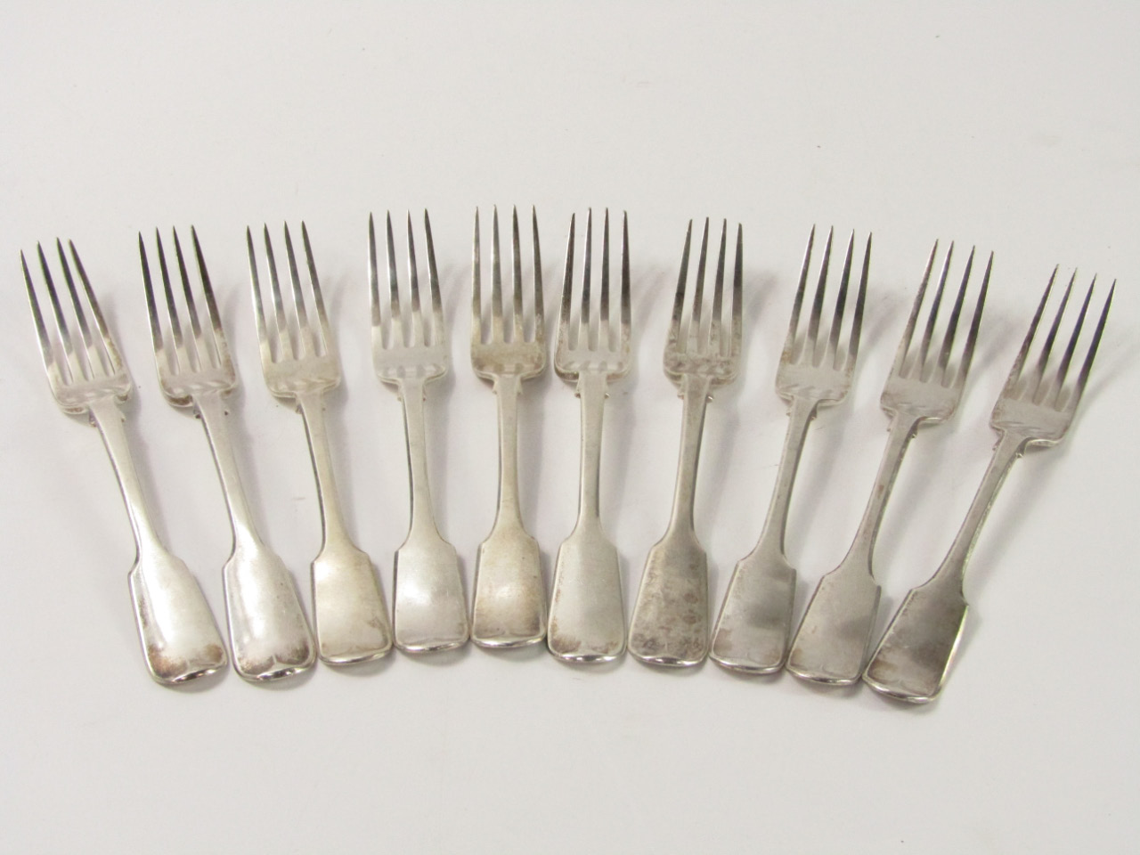 Appraisal: A composite set of ten Victorian silver Old English pattern