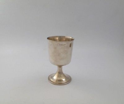 Appraisal: A George III provincial silver goblet by Thomas Watson Newcastle