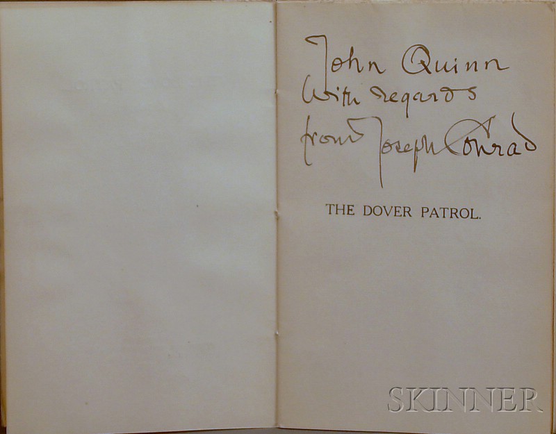 Appraisal: Conrad Joseph - Signed copy The Dover Patrol Canterbury privately