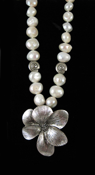 Appraisal: MATINEE LENGTH BAROQUE PEARL NECKLACE measuring - inches in length