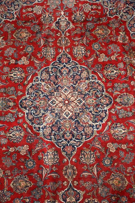 Appraisal: ORIENTAL RUG Room size Kashan ca - Overall floral design