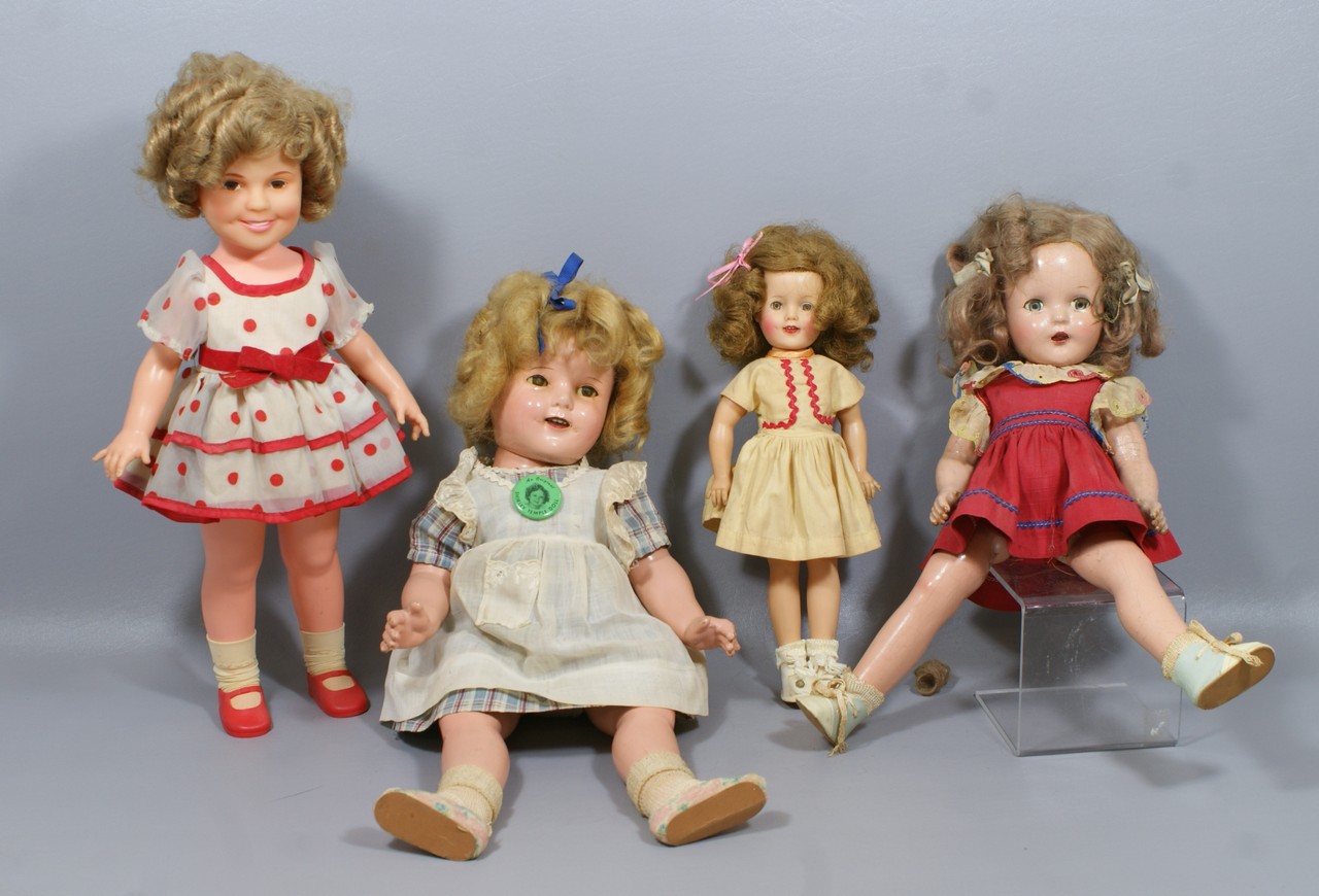 Appraisal: Shirley Temple Dolls including a jointed composition doll marked on